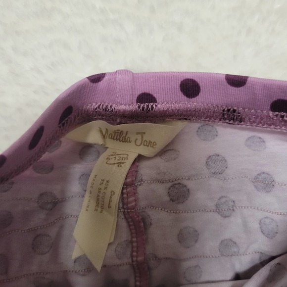 Matilda Jane Purple Polka ot Ruffle Pants 6-12M - Picture 2 of 3
